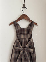 Noirjette check one-piece (kids)