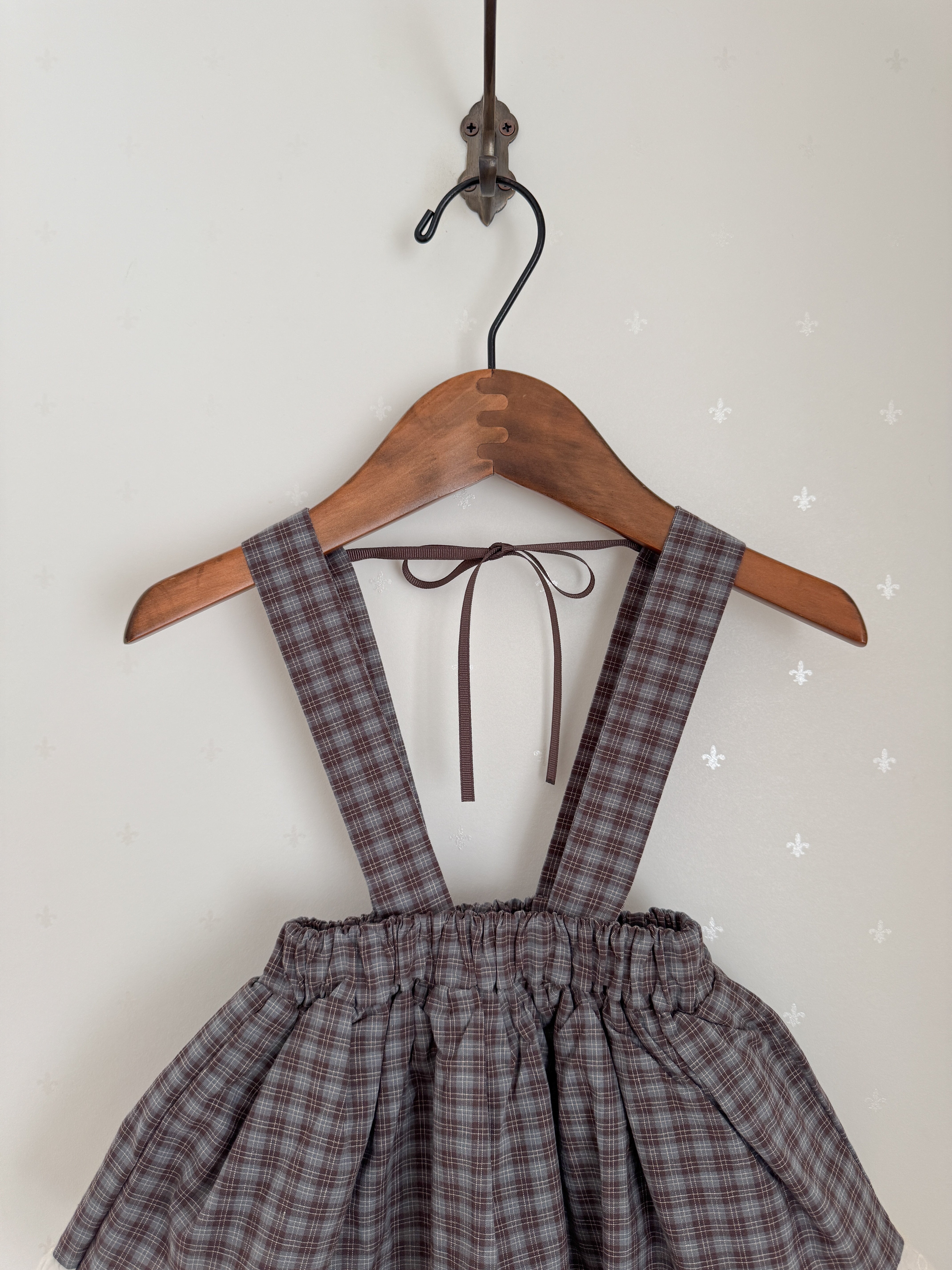Odd check bloomer skirt