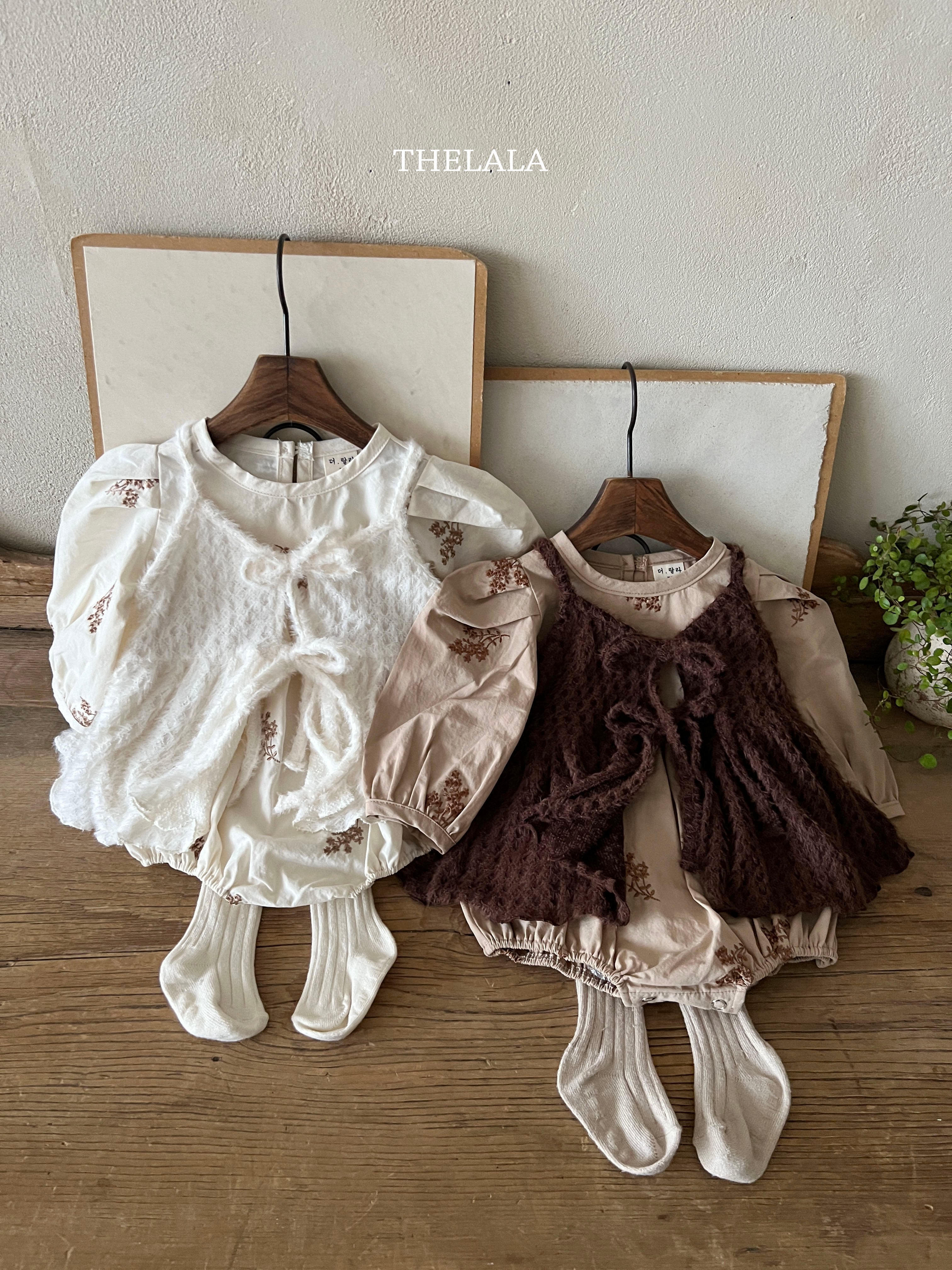 ［thelala］Fondant ribbon bustier (kids)