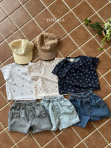 ［thelala］Pocket stitch denim pants
