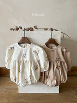 ［thelala］Embroidery rompers