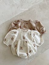 ［thelala］Embroidery rompers
