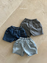 ［thelala］Pocket stitch denim pants