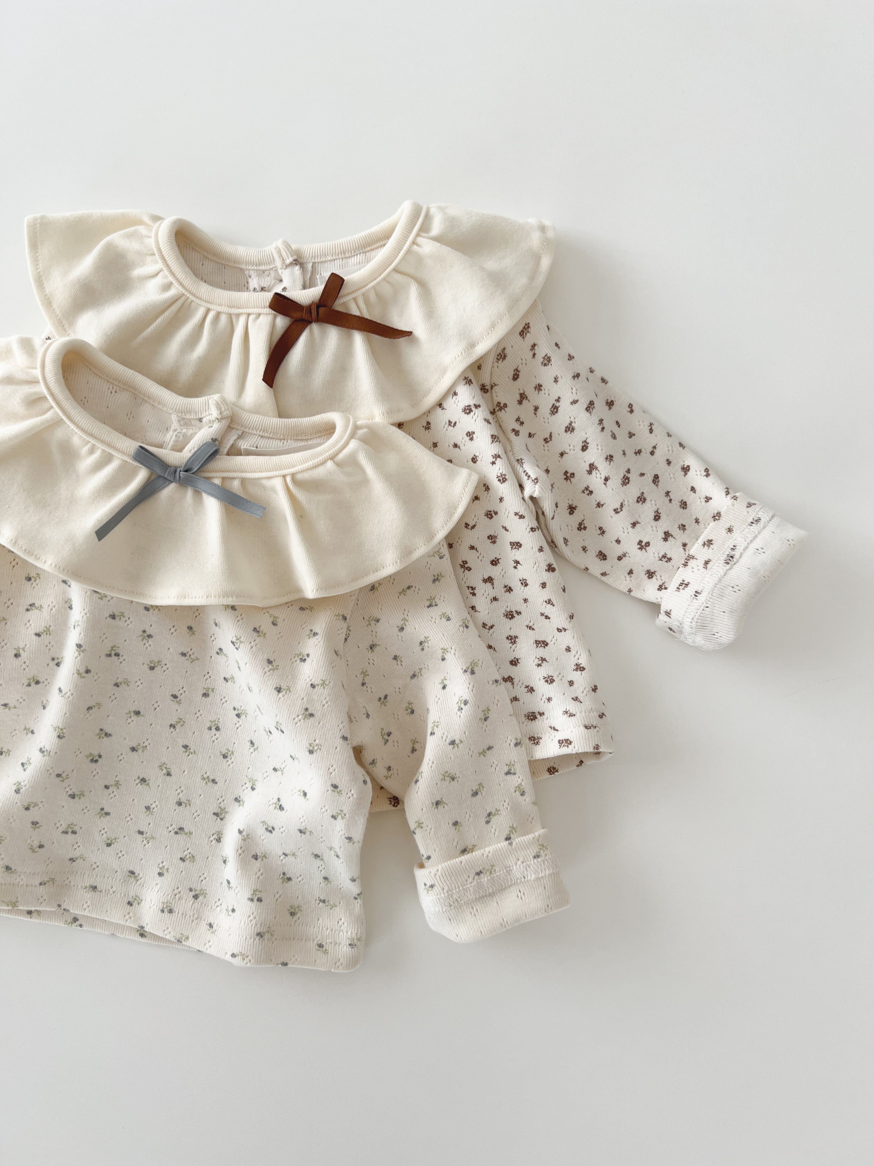 Ribbon flower bebe tops