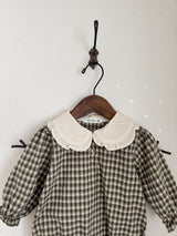 Frill check collar rompers (baby)