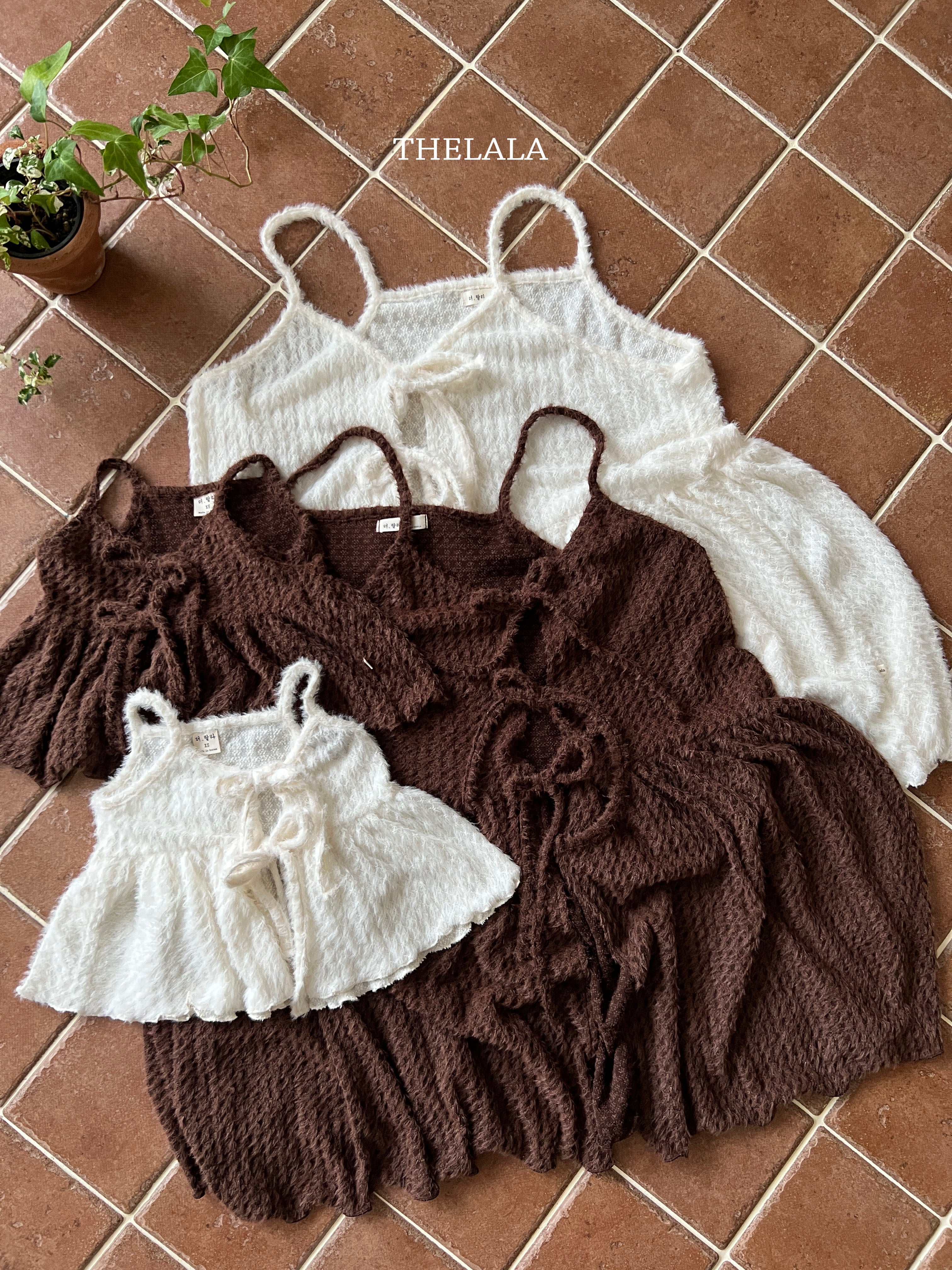 ［thelala］Fondant ribbon bustier (kids)