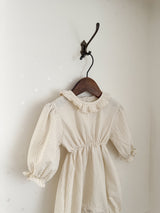 Dot frill bebe suit