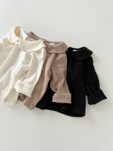 Pompom collar bebe tops