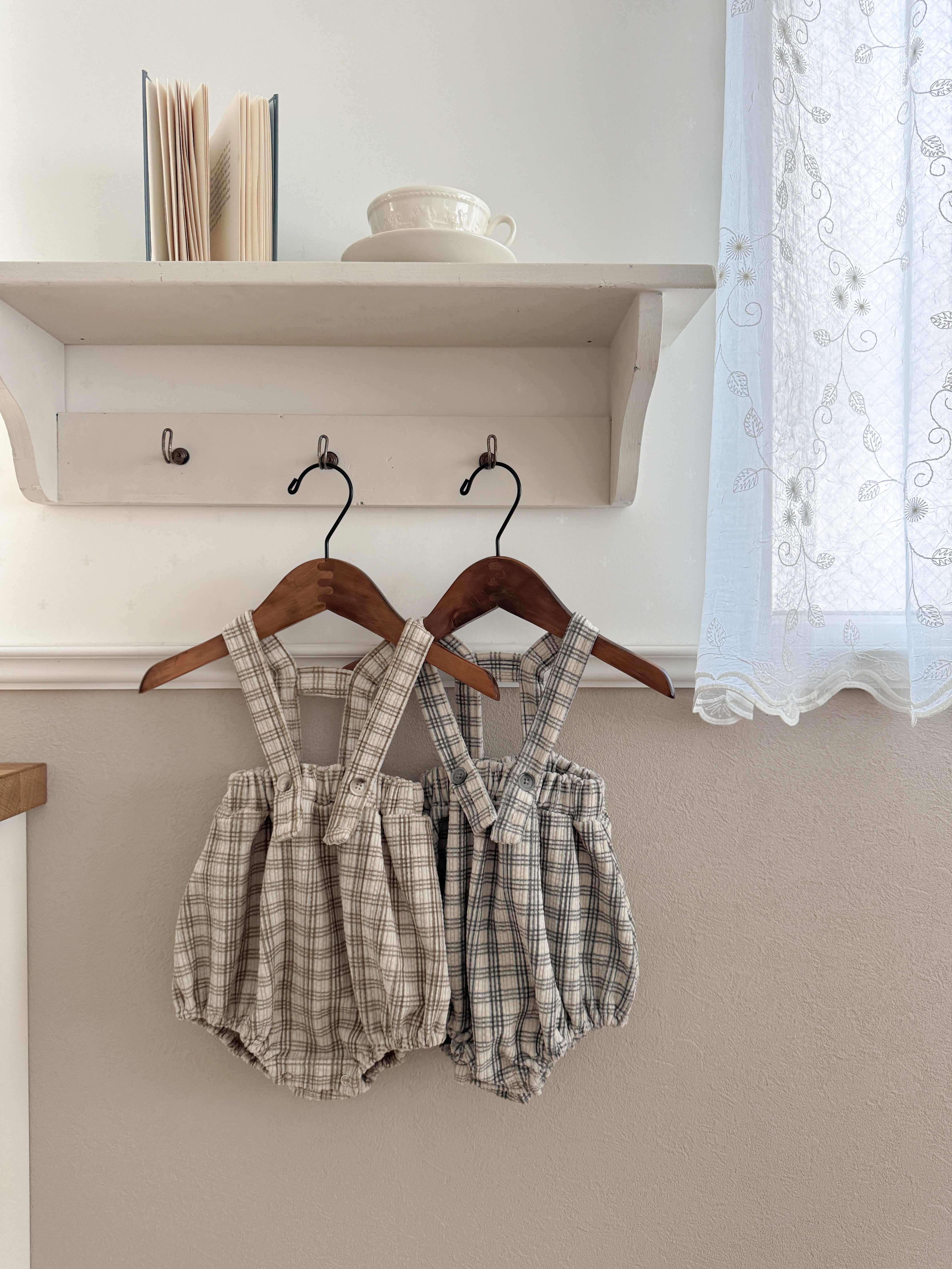 Crunch check suspender bloomer