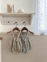 Crunch check suspender bloomer