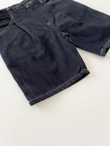 Pintuck denim pants