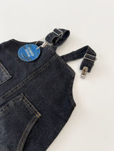 Clip denim overalls