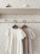 Soft puff knit one-piece