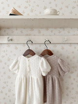 Soft puff knit one-piece