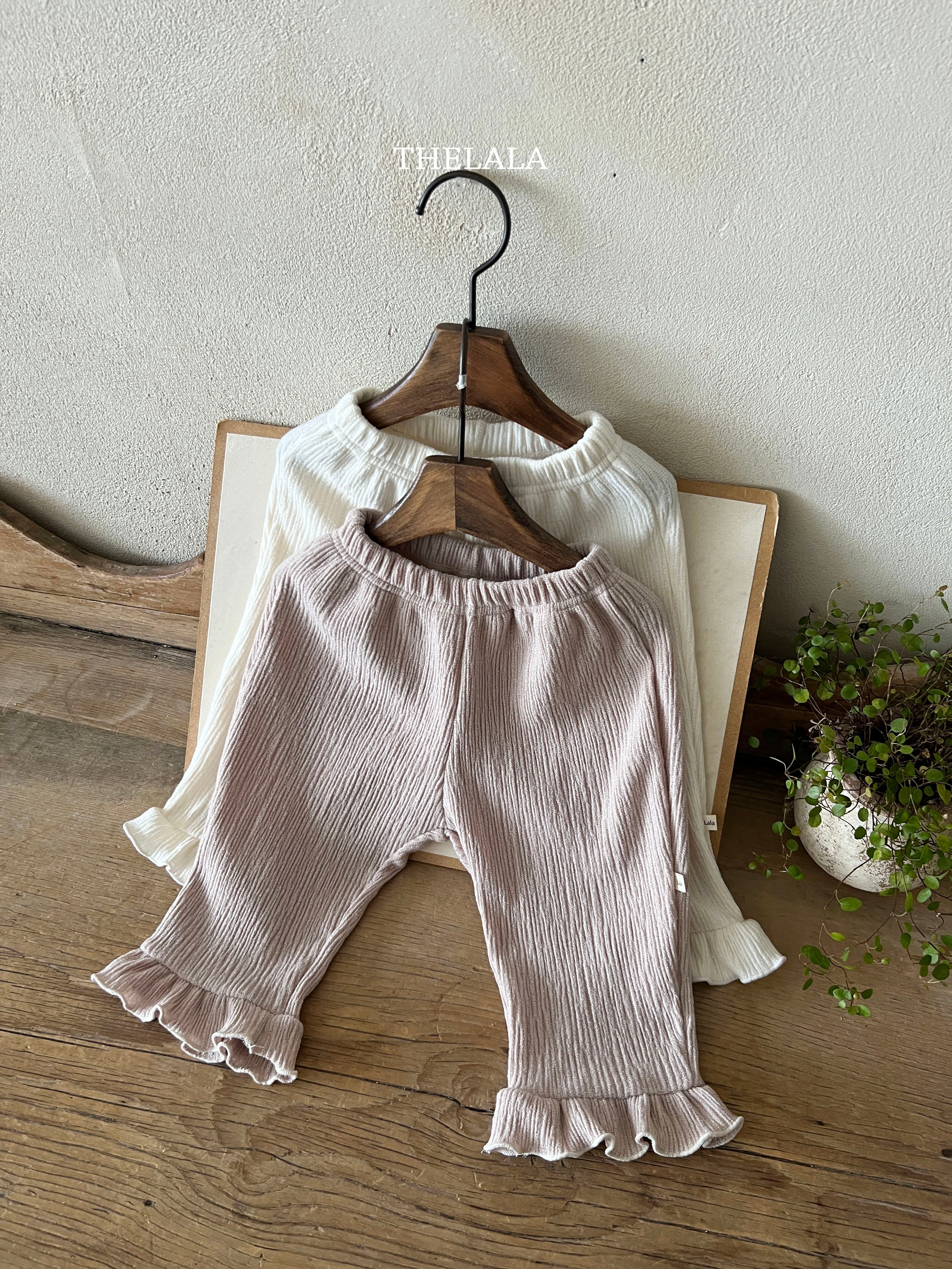 ［thelala］Rich frill pants