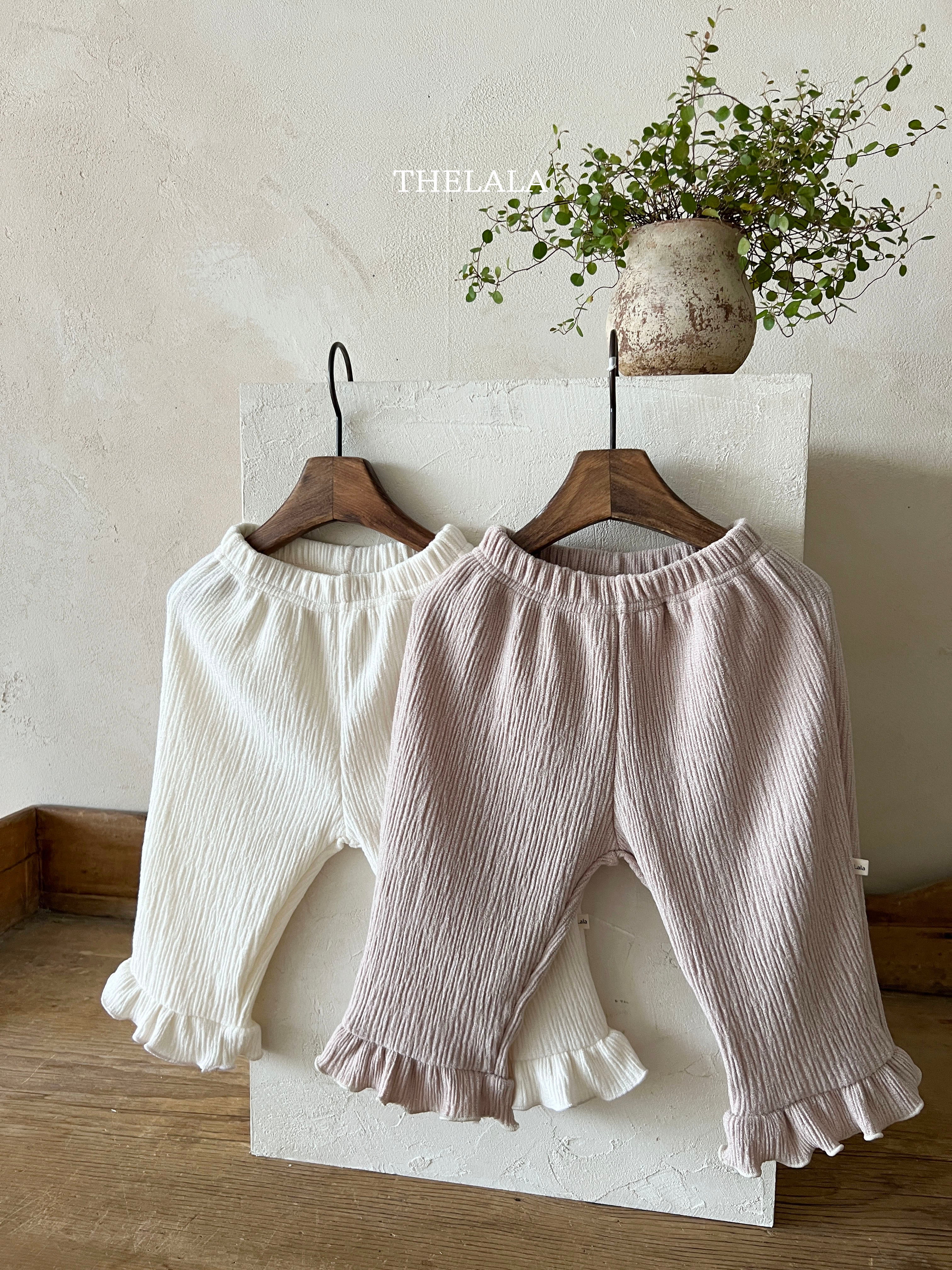 ［thelala］Rich frill pants