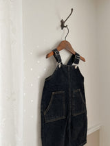 Clip denim overalls