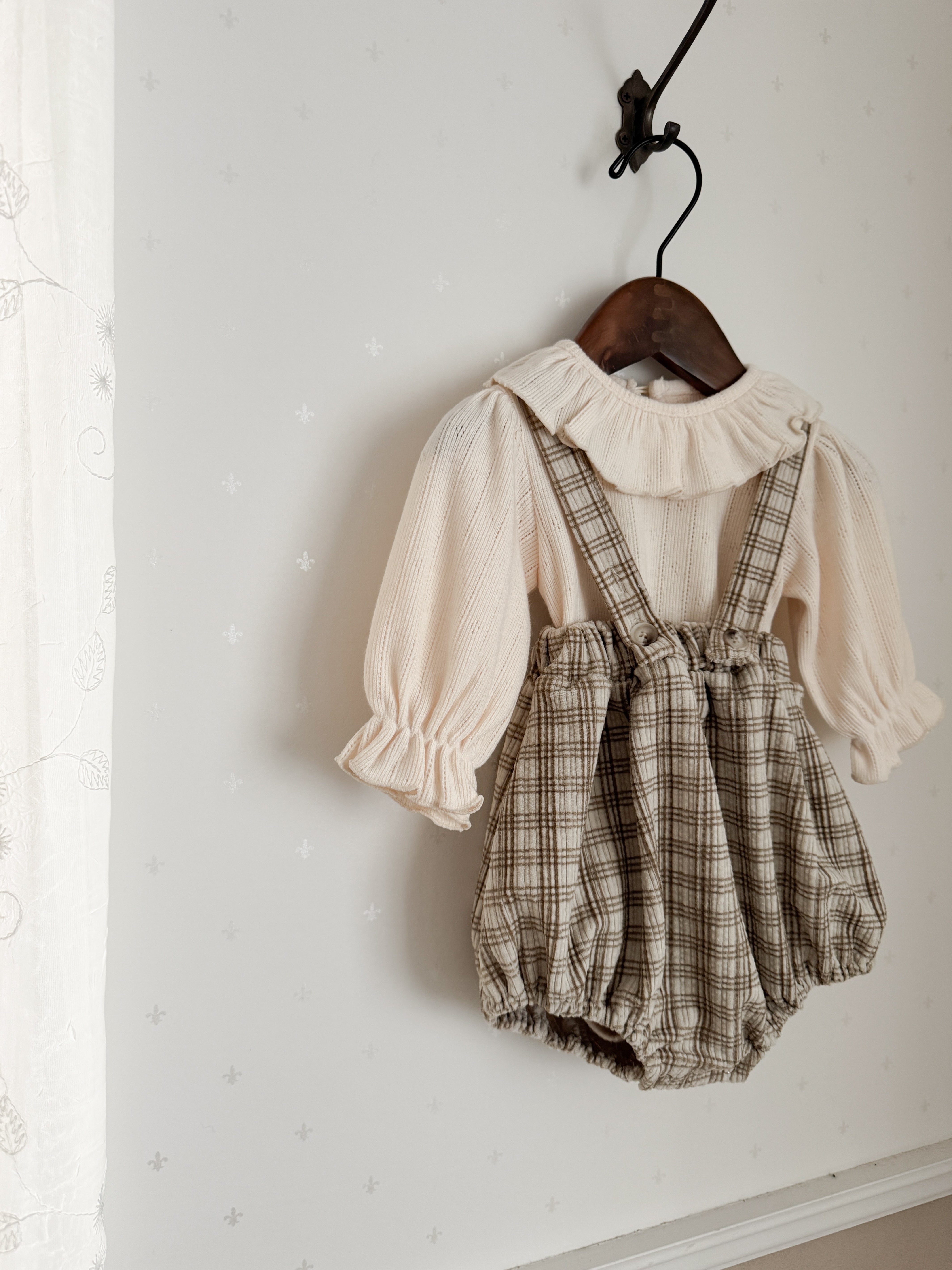 Crunch check suspender bloomer