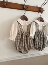 Crunch check suspender bloomer