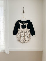 Ruffle collar bebe tops