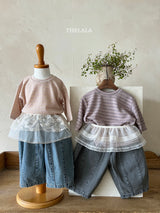 ［thelala］Multi lace apron