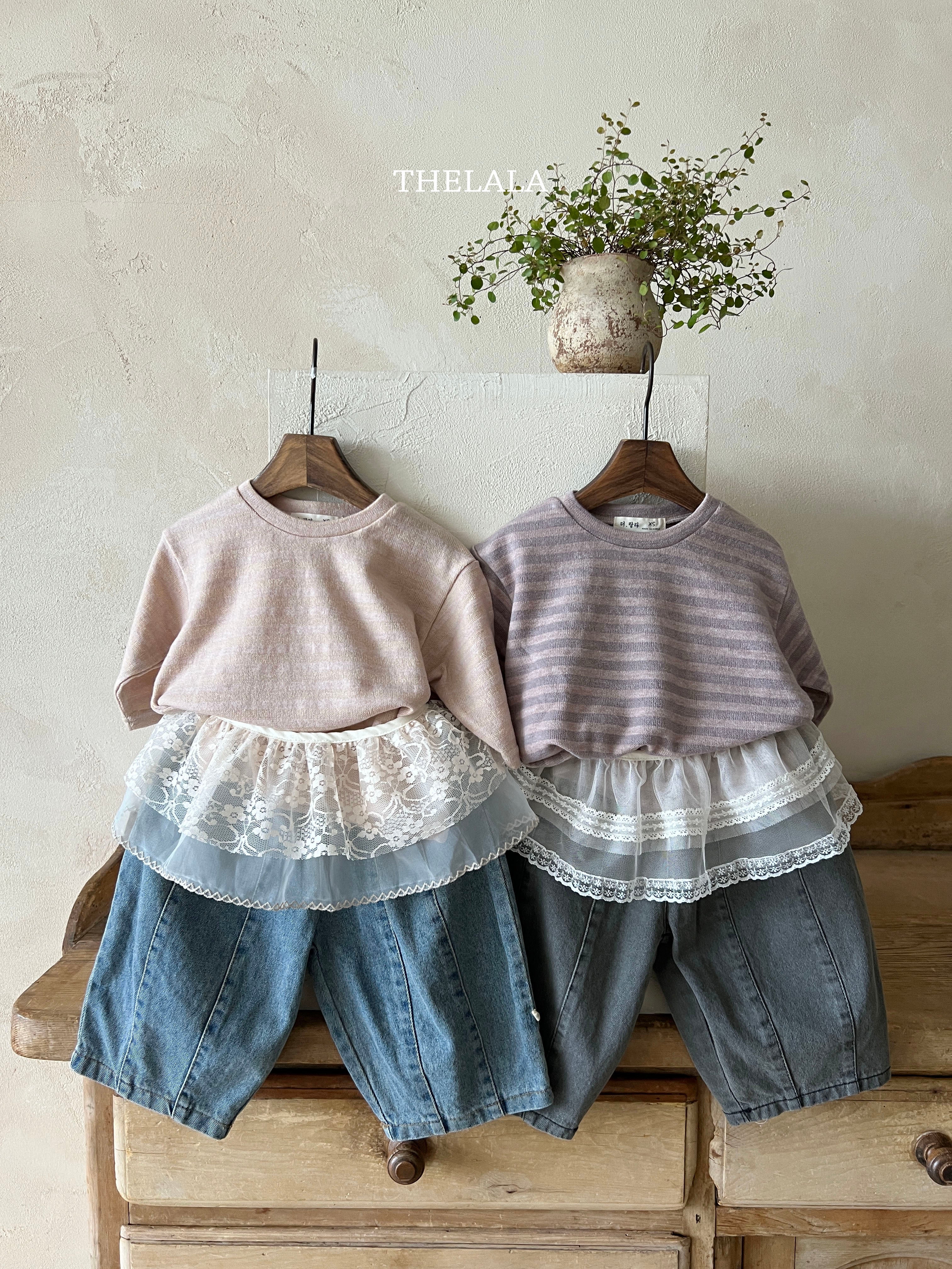 ［thelala］Jullia stripe tee