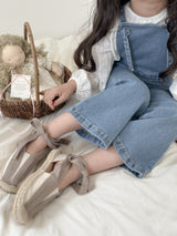 Denim flare overall