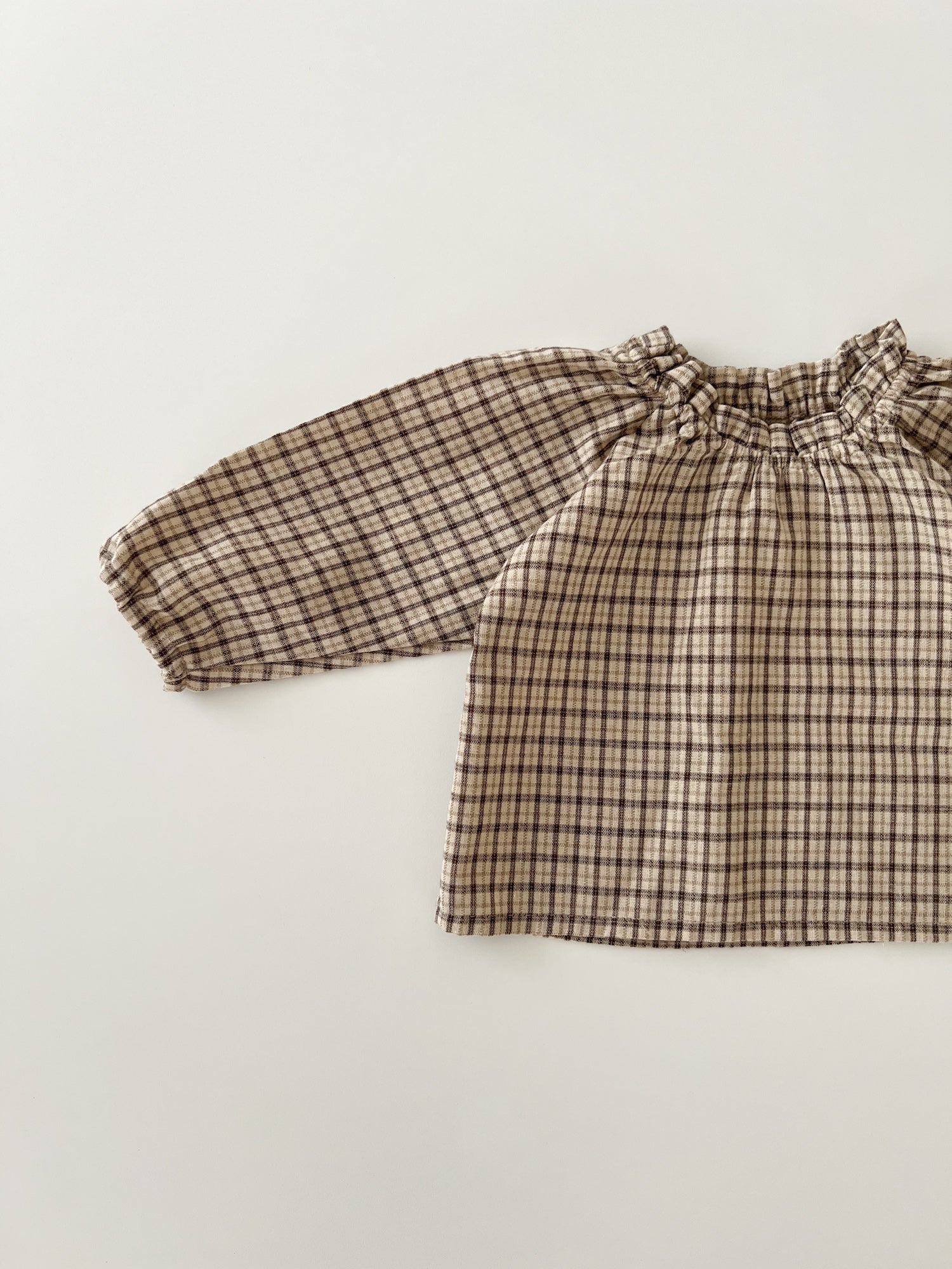 Luce check blouse