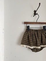 Check lace cancan bloomer
