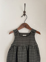 Check frill one-piece
