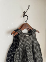 Check frill one-piece
