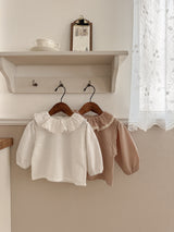 Ray lace collar blouse