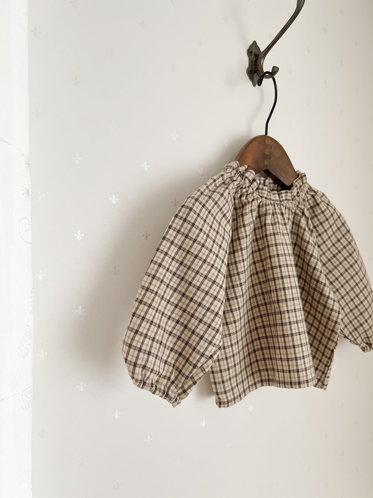 Luce check blouse