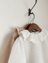 Ray lace collar blouse