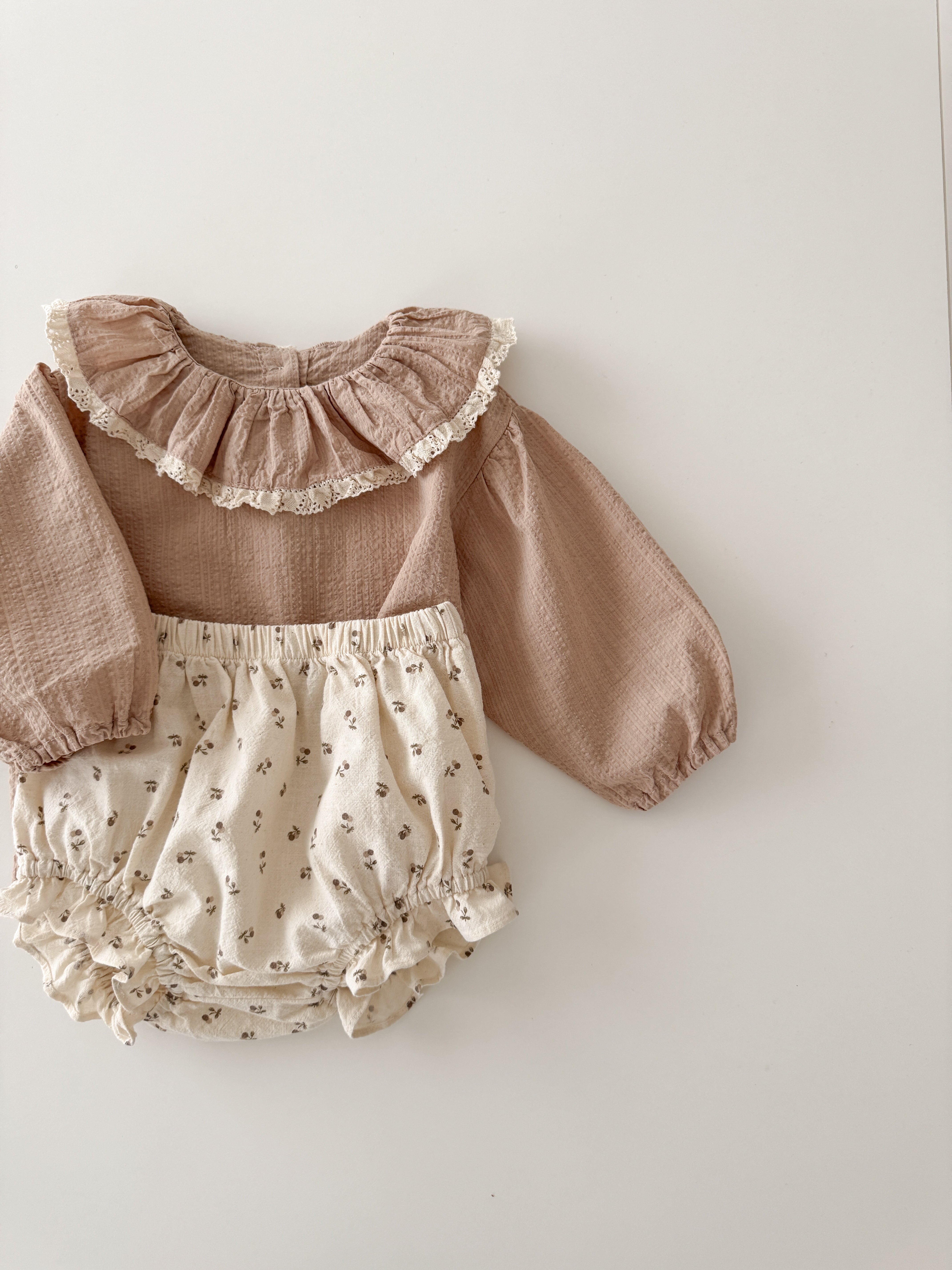 Ray lace collar blouse
