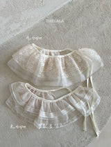 ［thelala］Multi lace apron