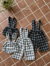 ［thelala］Check suspender bloomer