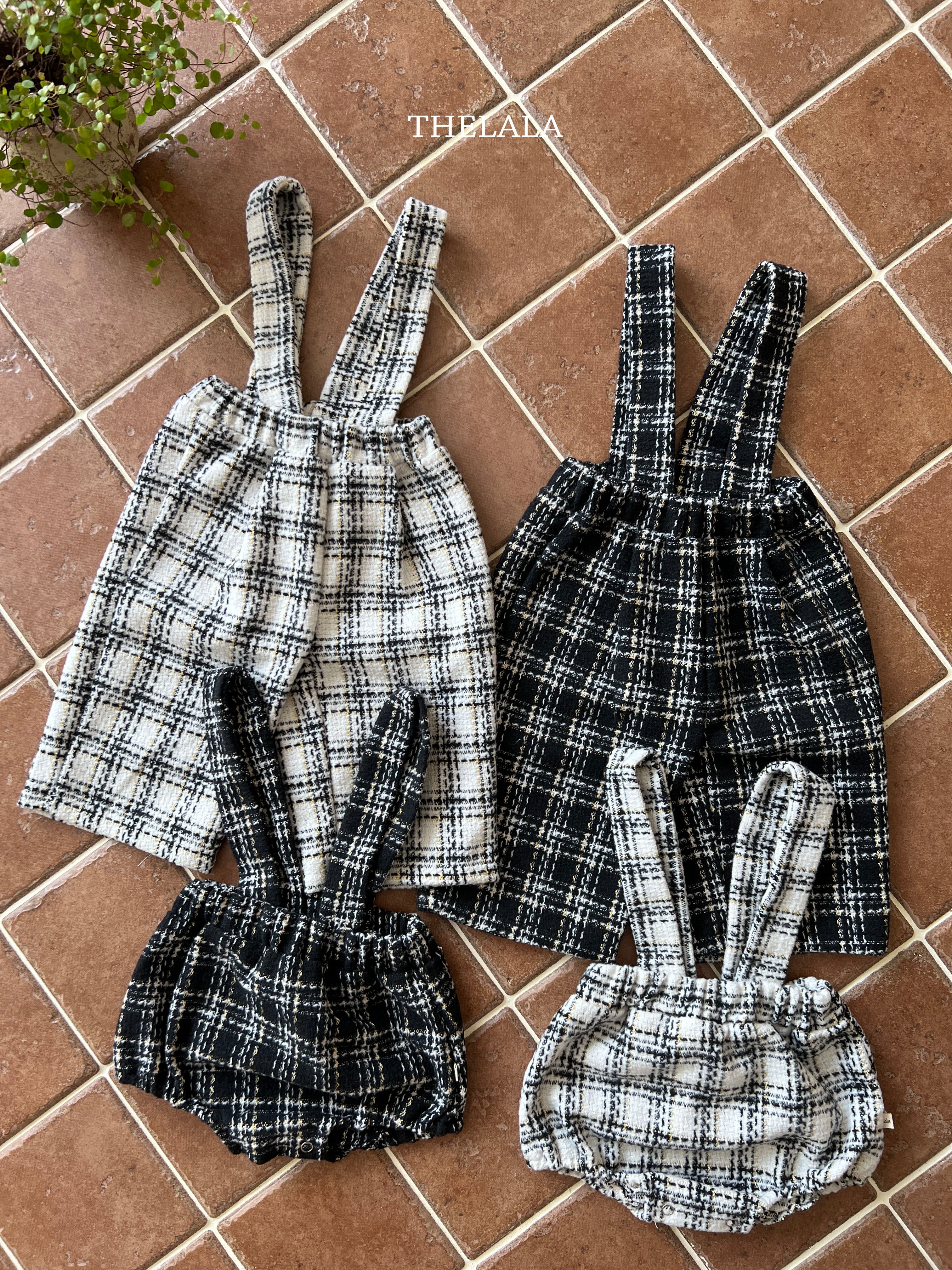 ［thelala］Check suspender bloomer