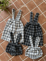 ［thelala］Check suspender bloomer