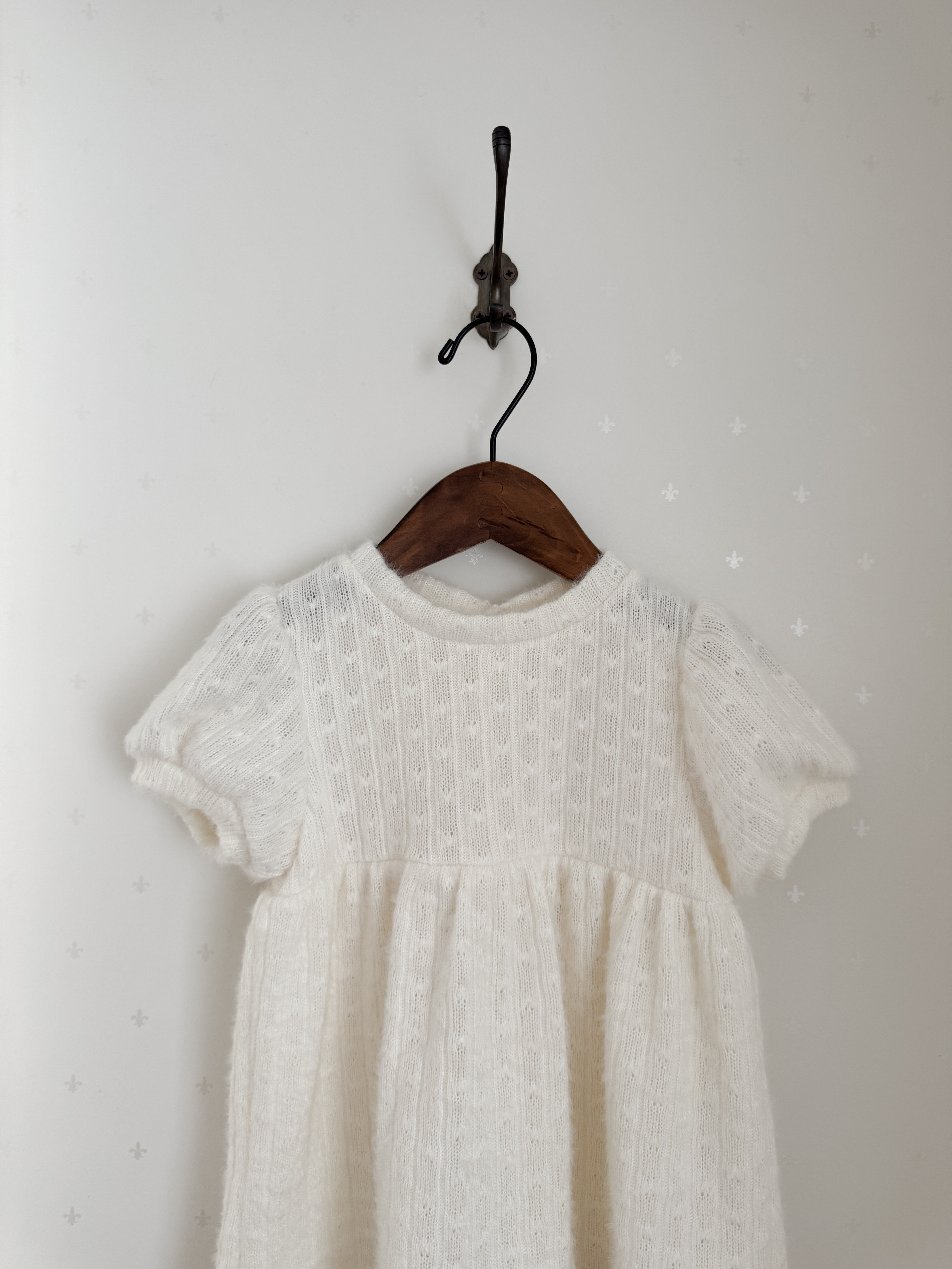 Soft puff knit one-piece
