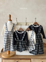 ［thelala］Check suspender pants