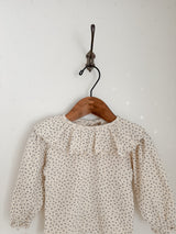 Dia flower frill collar tops