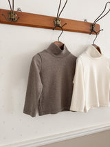 Ribbed open turtleneck