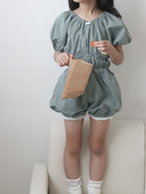 Check one-piece suit