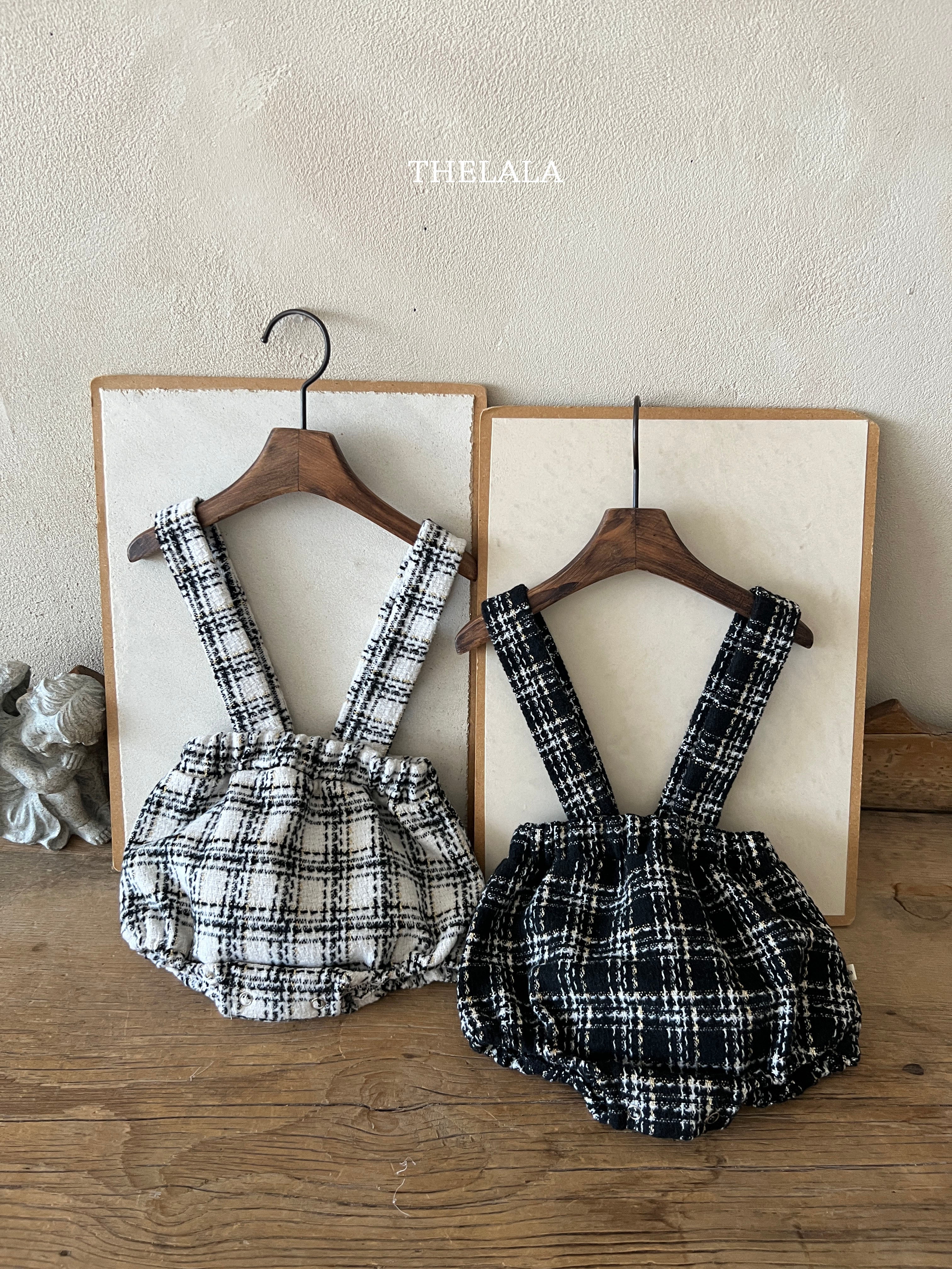 ［thelala］Check suspender bloomer