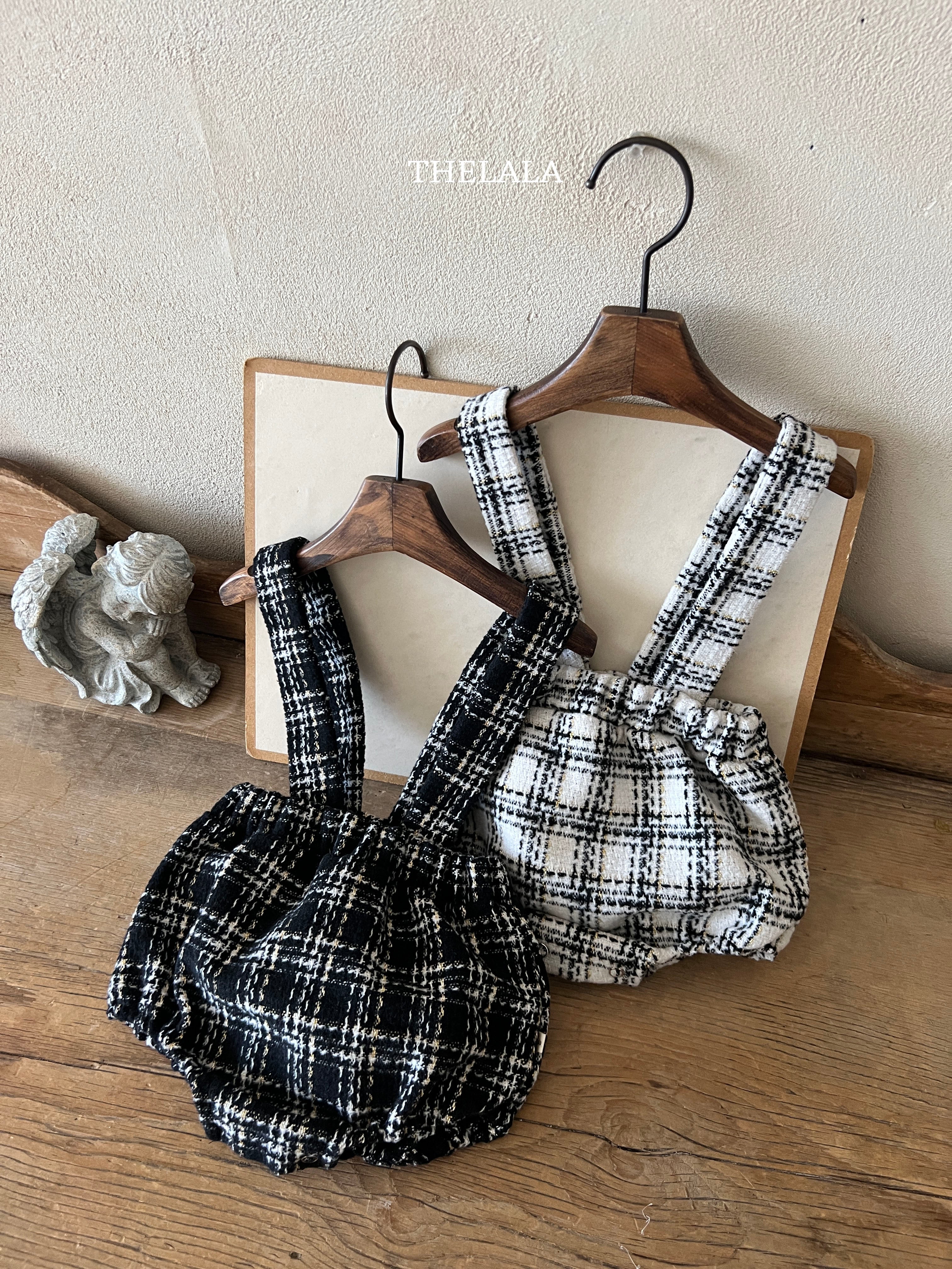 ［thelala］Check suspender bloomer