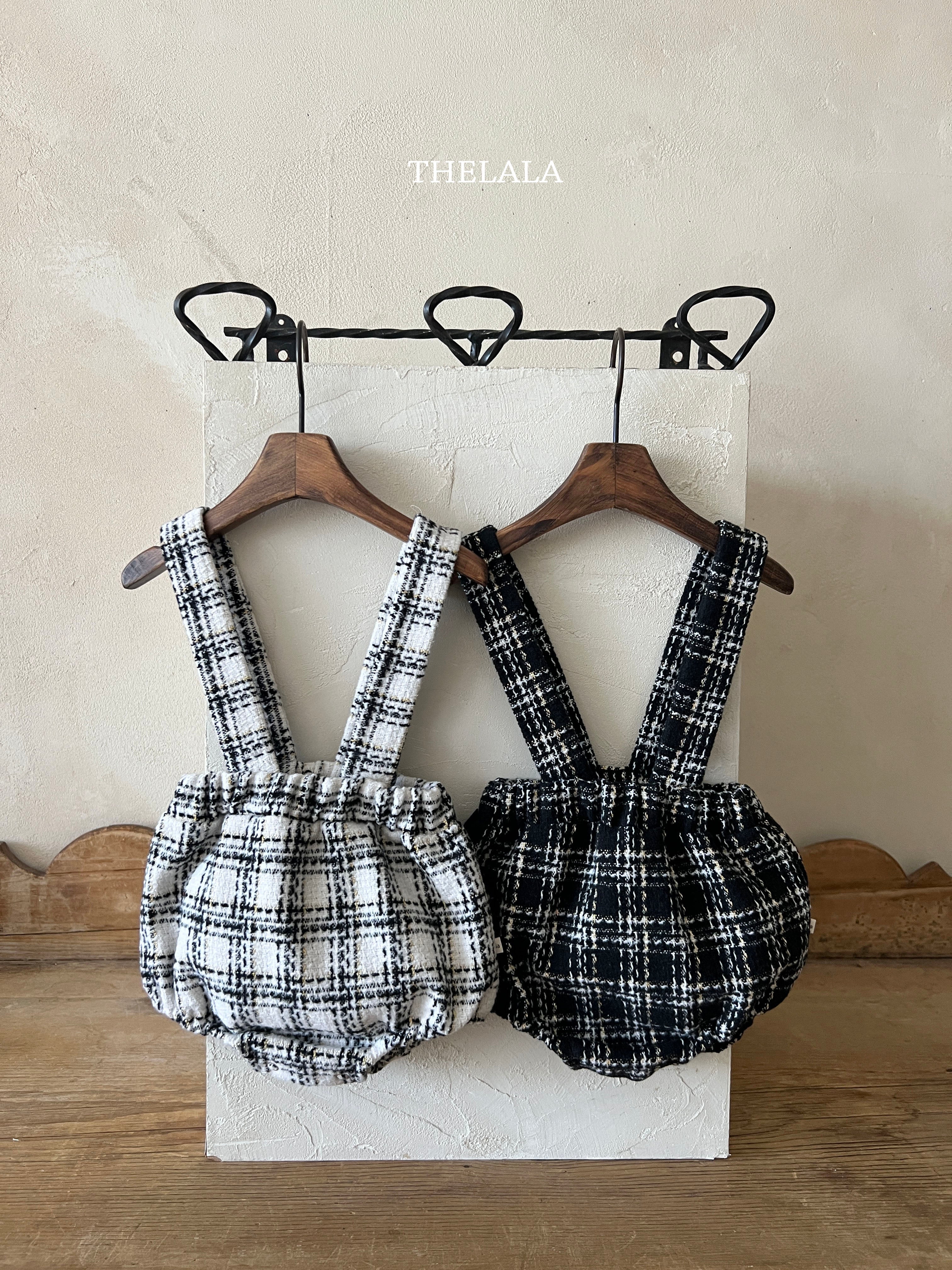［thelala］Check suspender bloomer