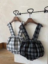 ［thelala］Check suspender bloomer