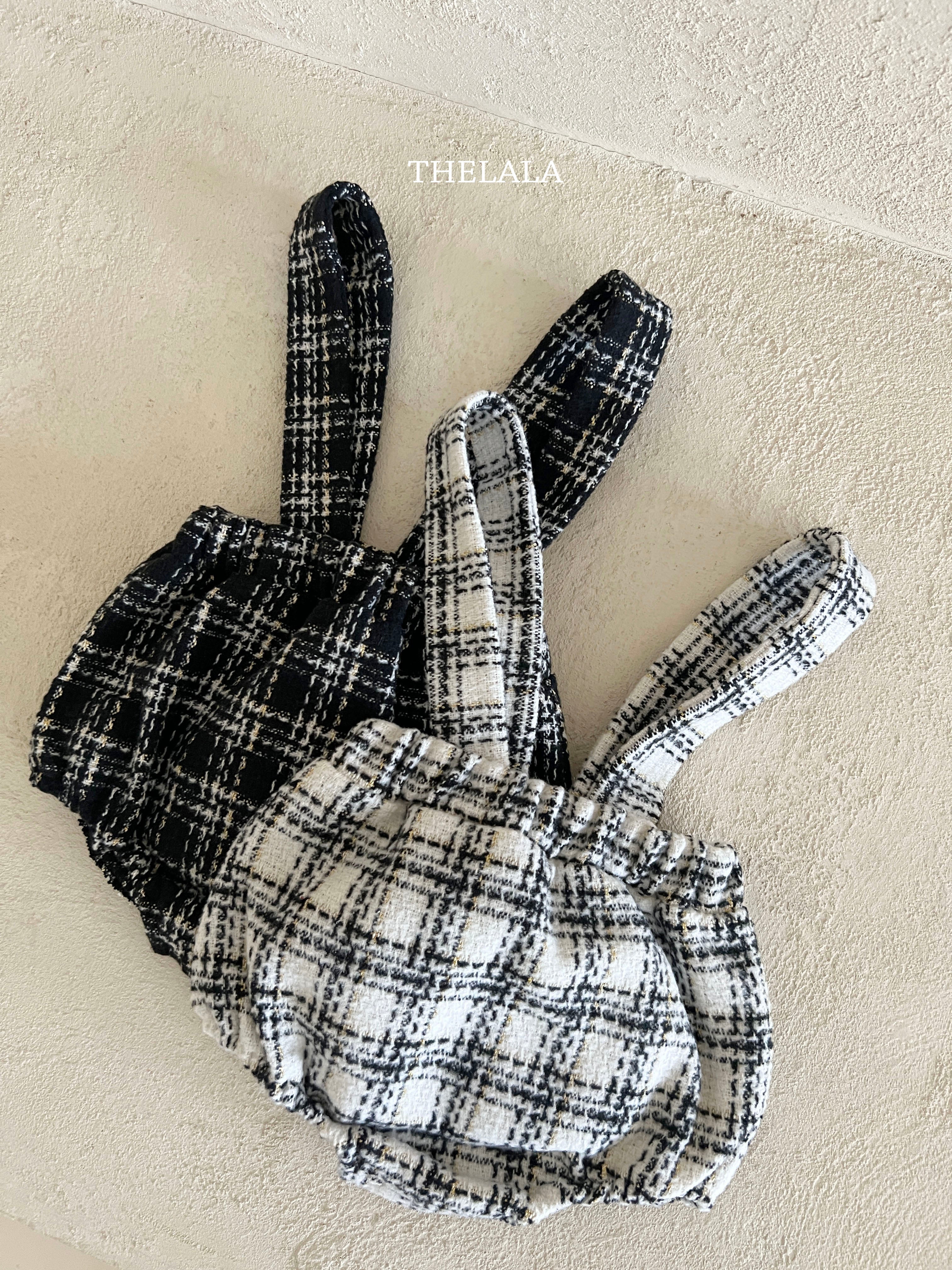 ［thelala］Check suspender bloomer