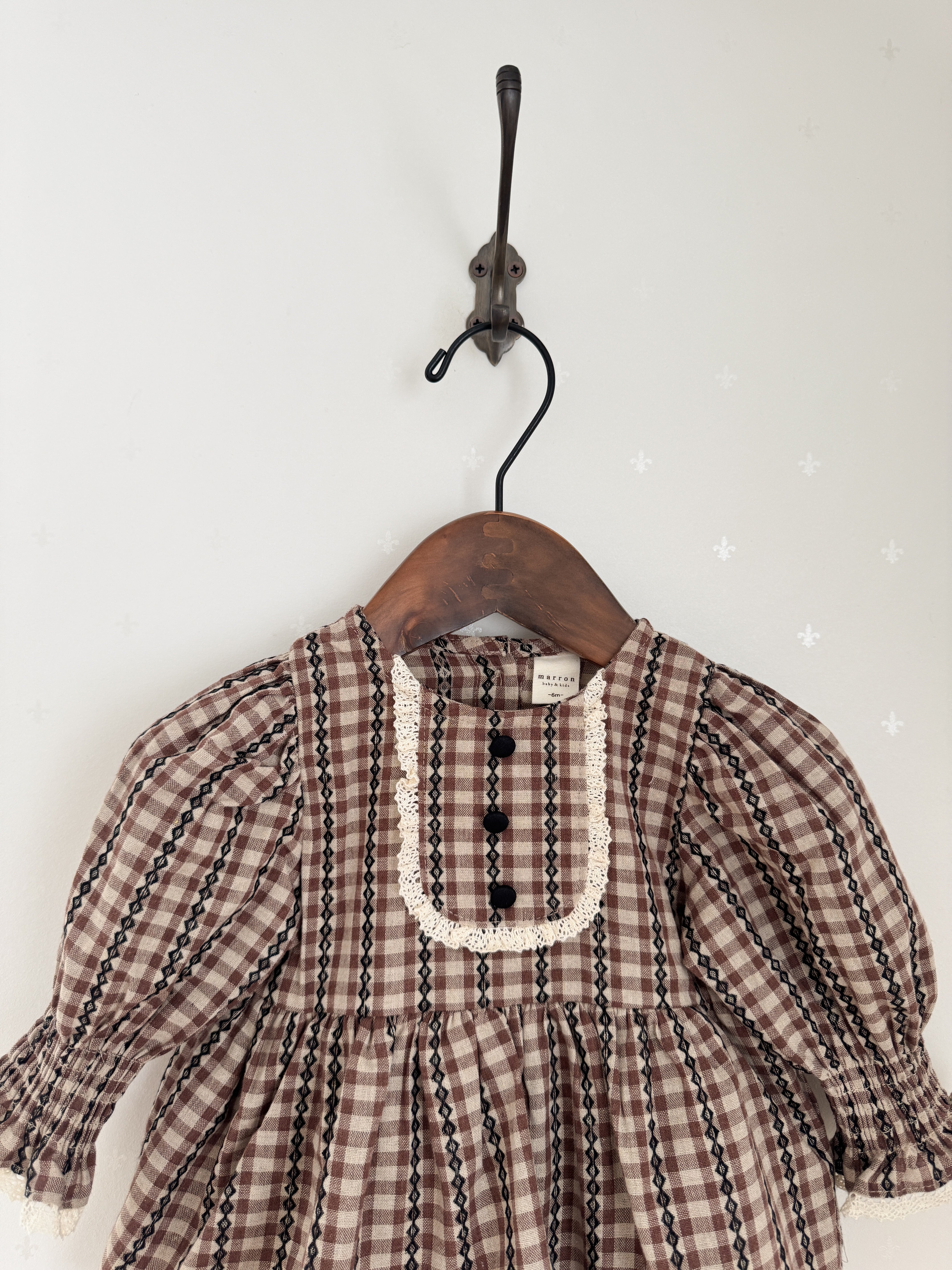 Chocolate smock rompers